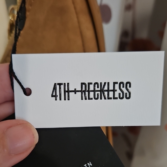 Chic Tan  Faux Suede Hobo Bag for Women - Picture 2 of 7